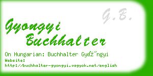 gyongyi buchhalter business card